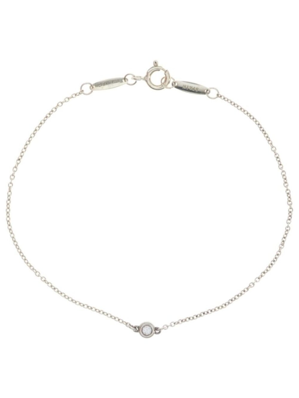 Tiffany & Co by the Yard Diamond Bracelet 925 Sterling Silver